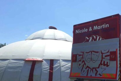 Carpa y camión del circo de Nicole & Martin
