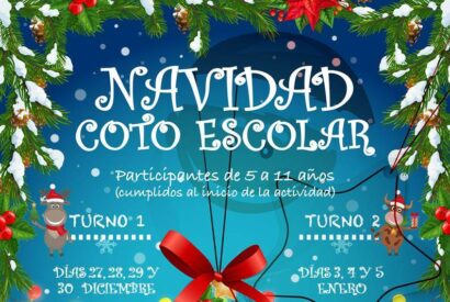 Cartel de Navidad en el Coto Escolar