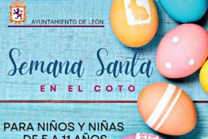 Cartel de los campamentos de Semana Santa en el Coto Escolar