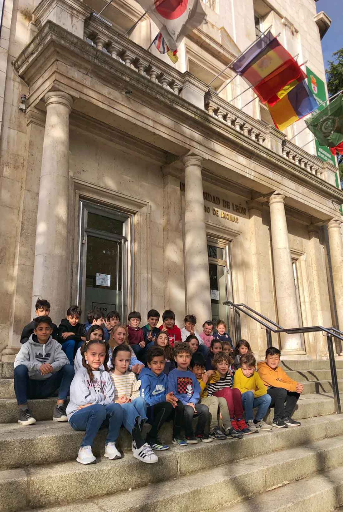 Alumnos de los cursos de verano del Centro de Idiomas de la Universidad de León