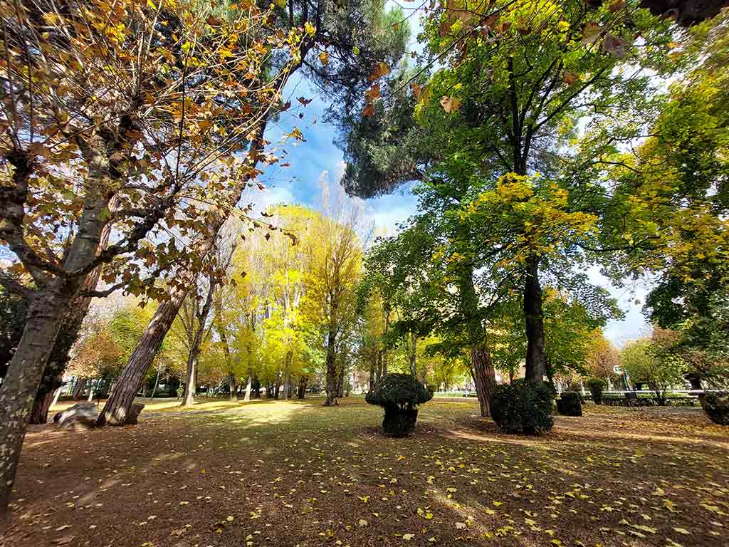 Imagen del Parque de Quevedo en otoño.